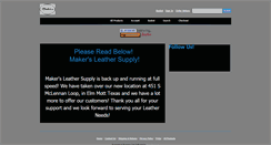 Desktop Screenshot of makersleathersupply.com